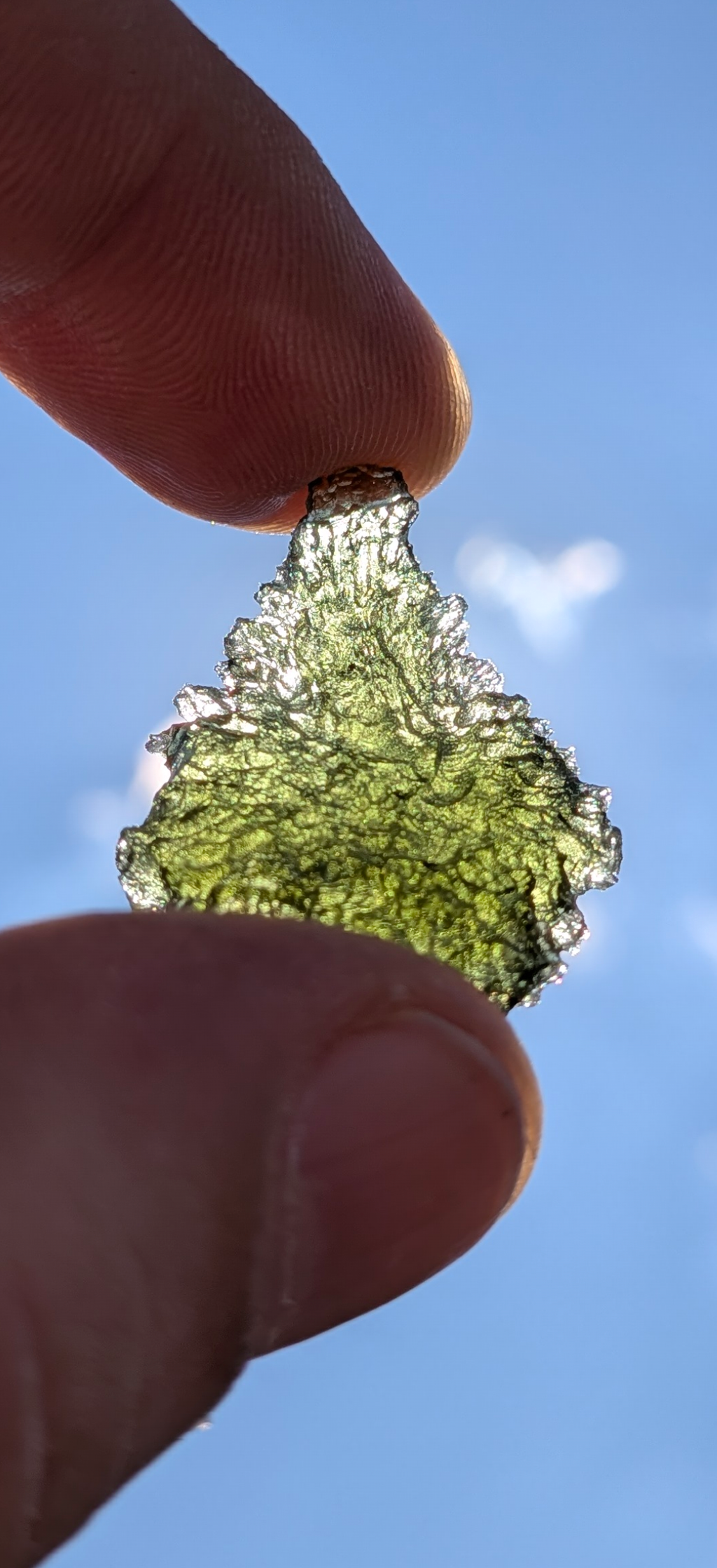 A+++ Grade Hedgehog Drop Shaped Moldavite From Nesmen Forest #3 - 5.15g