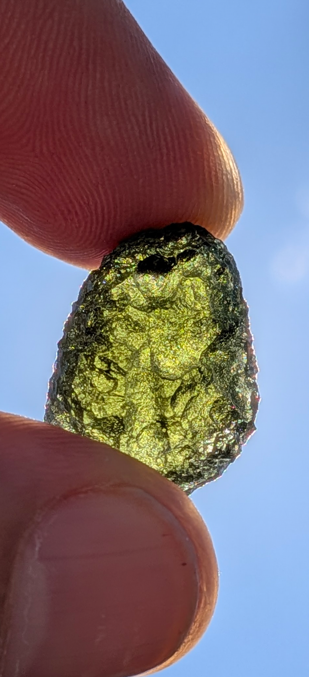 A+++ Grade Egg-Shaped Moldavite From Chlum #21 - 4.22g