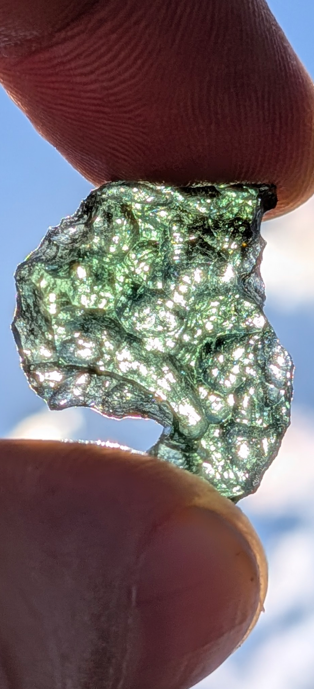 A+++ Grade Super-Translucent And Shiny Moldavite From Maly Chlum - Kraj #7 - 3.10g