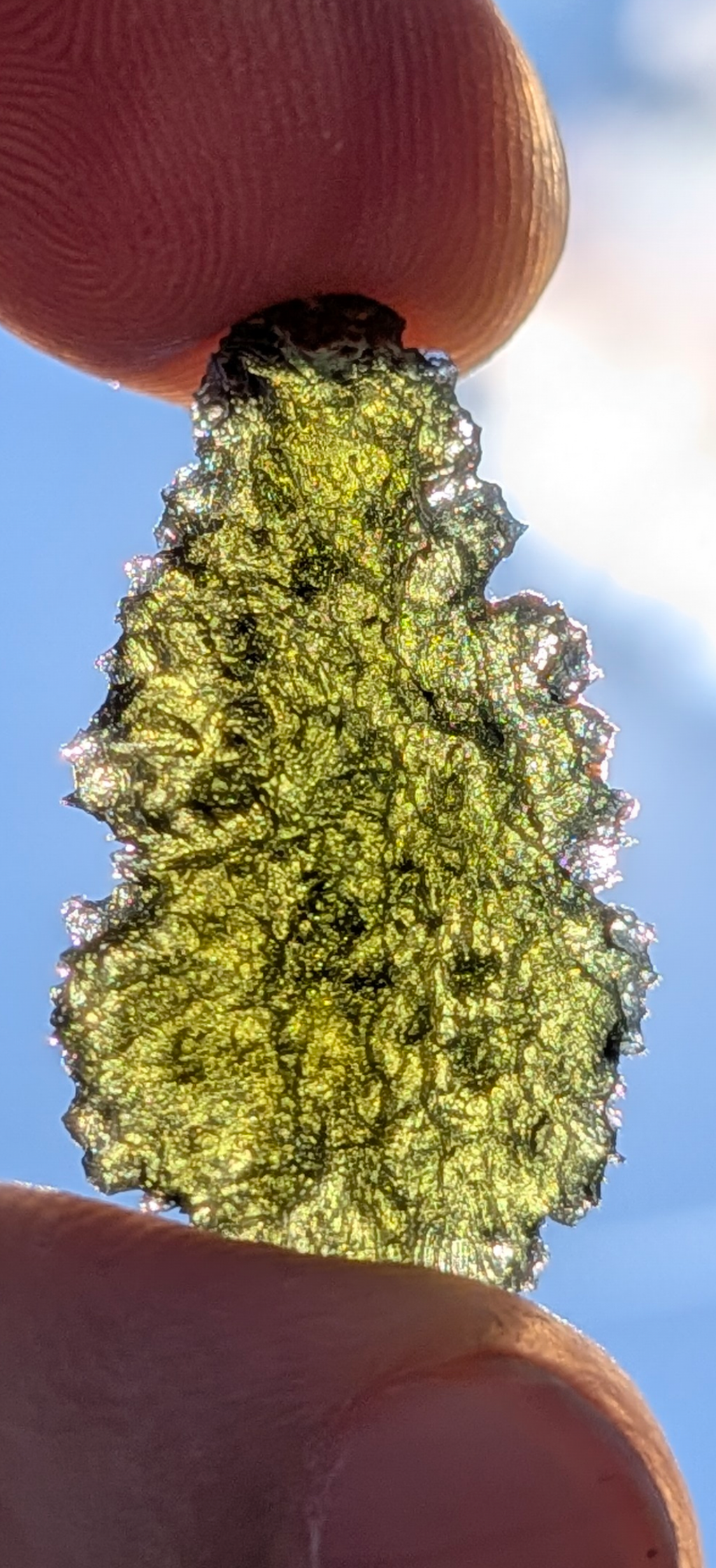 A+++ Grade Drop Shaped Moldavite From Nesmen Forest #15 - 3.78g