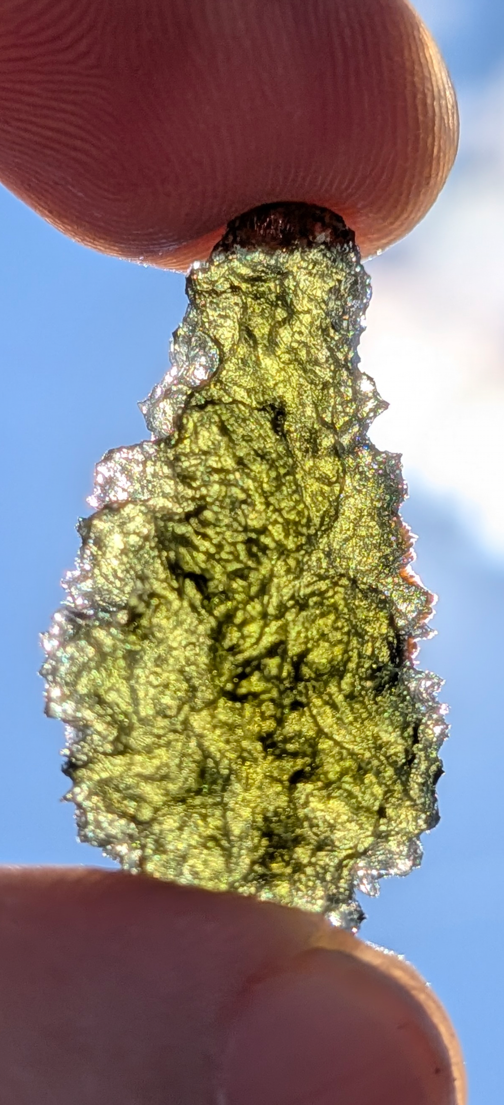 A+++ Grade Drop Shaped Moldavite From Nesmen Forest #15 - 3.78g