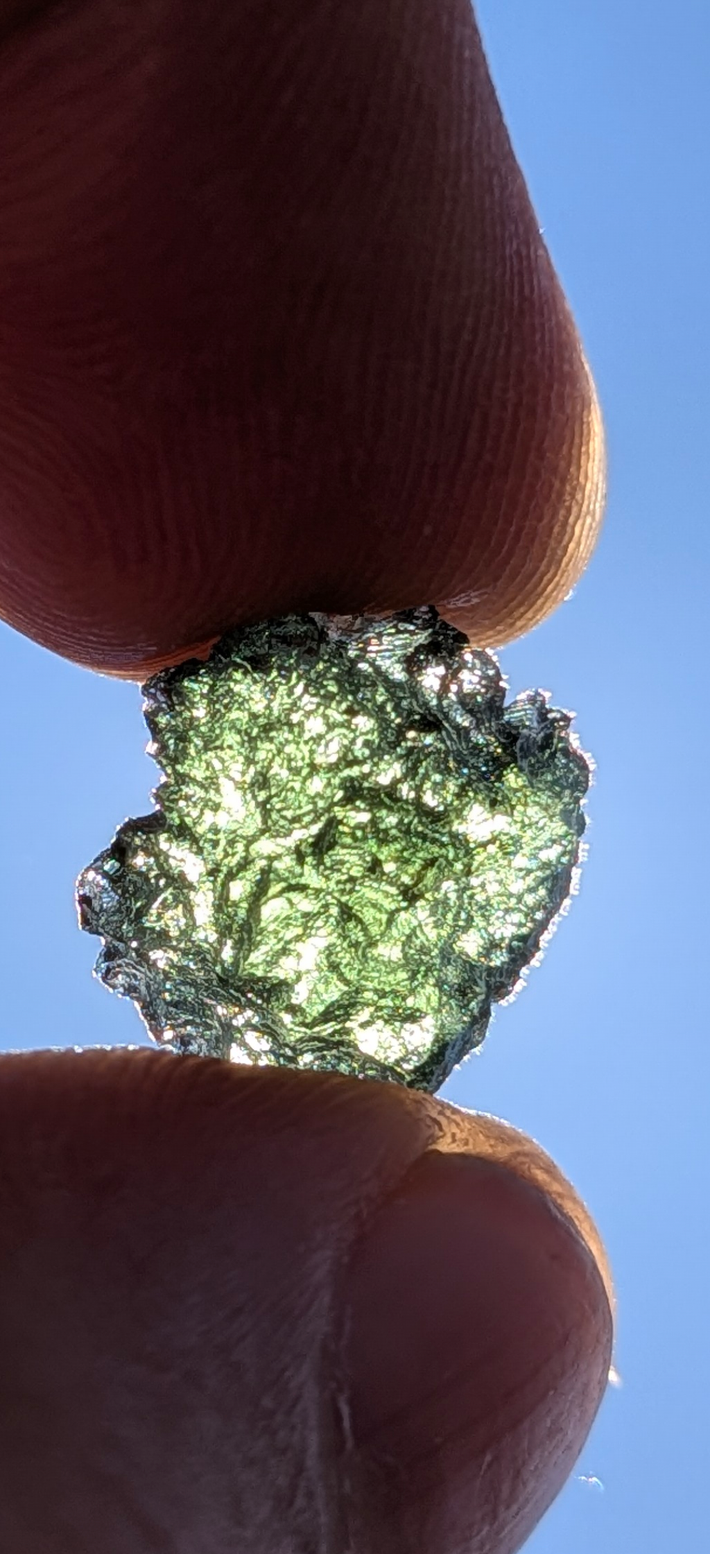 A+++ Grade Small Ball Shaped Moldavite From Besednice #18 - 1.26g