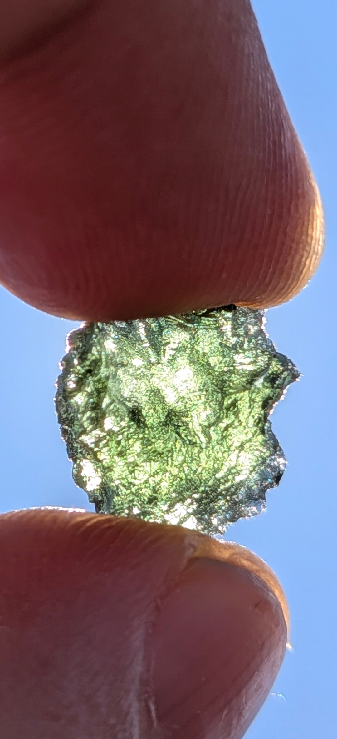 A+++ Grade Small Ball Shaped Moldavite From Besednice #18 - 1.26g