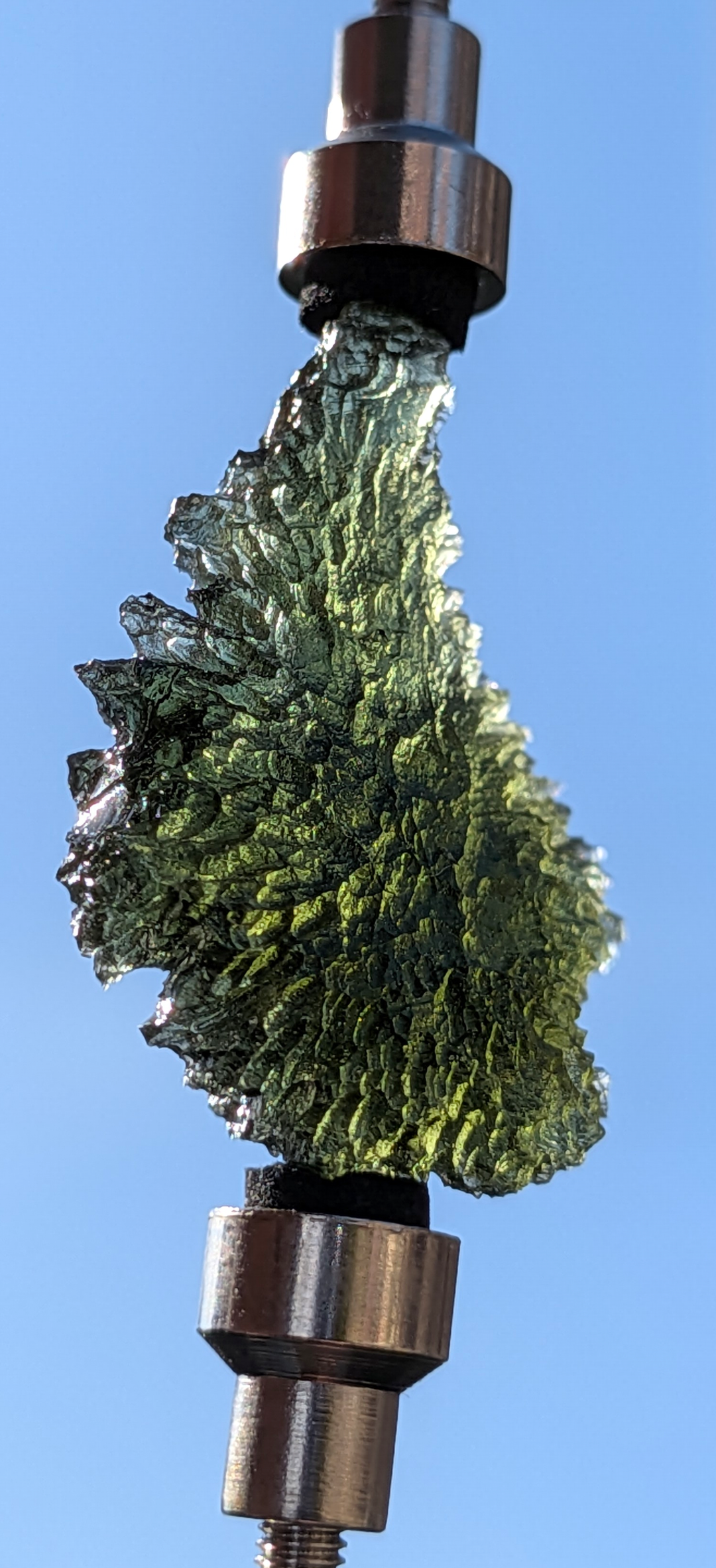 A+++ Grade Hedgehog Drop Shaped Moldavite From Nesmen Forest #3 - 5.15g