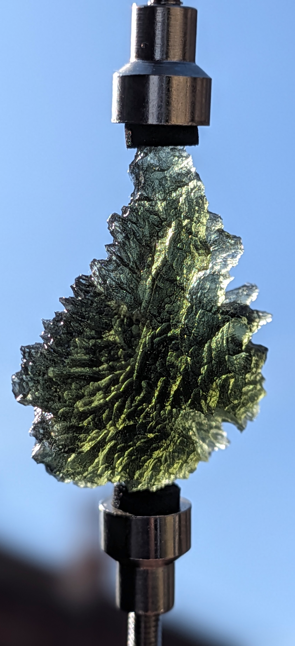 A+++ Grade Hedgehog Drop Shaped Moldavite From Nesmen Forest #3 - 5.15g