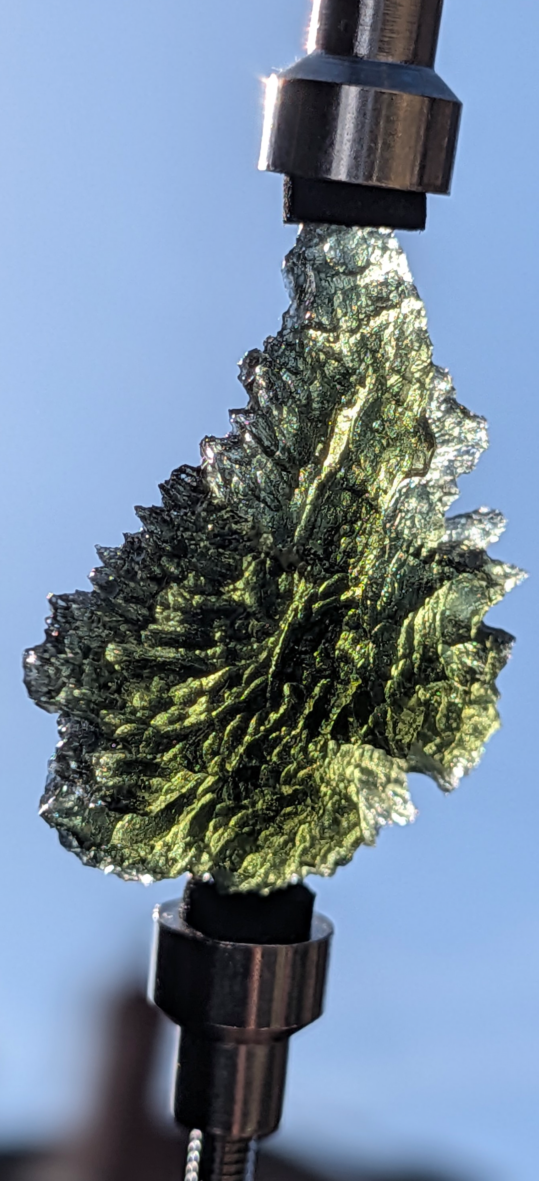 A+++ Grade Hedgehog Drop Shaped Moldavite From Nesmen Forest #3 - 5.15g
