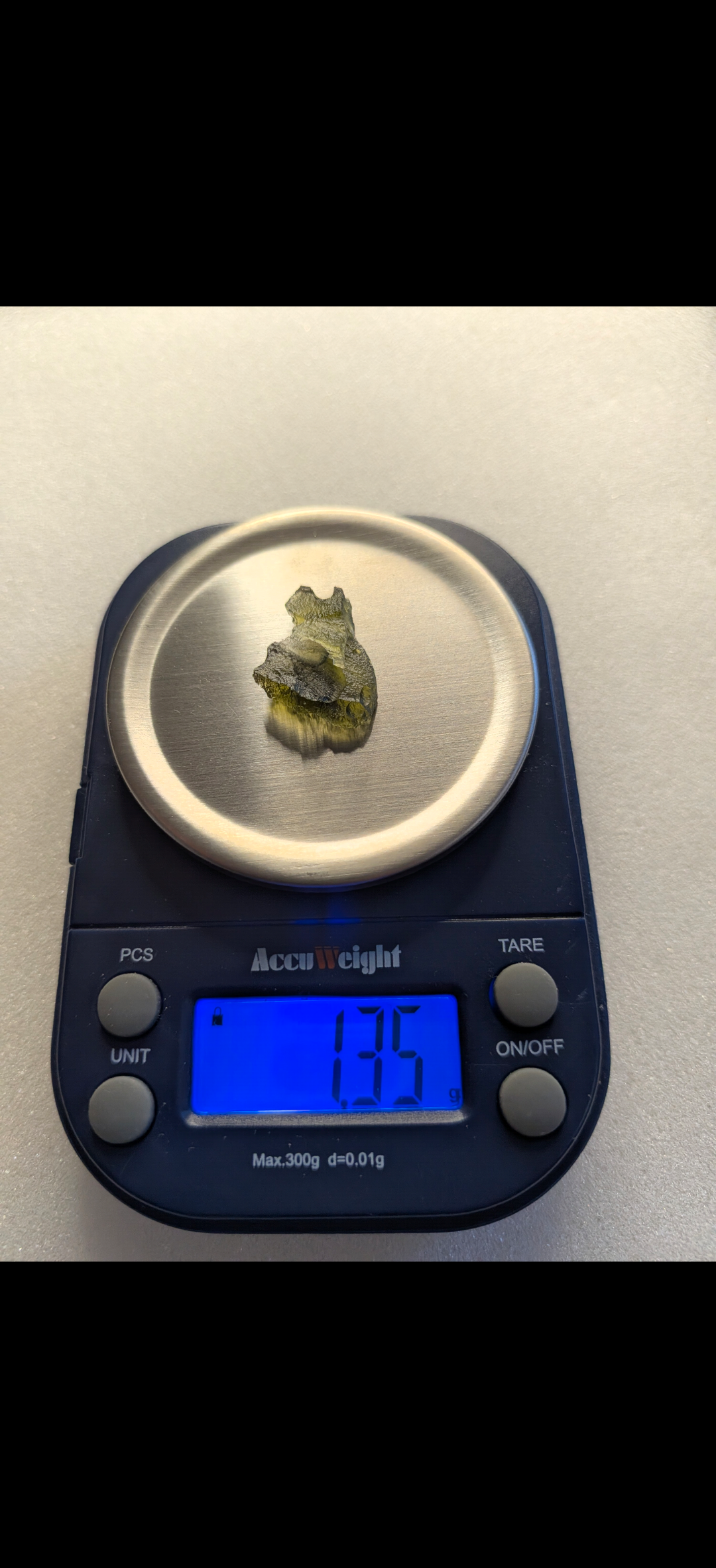 Small Moldavite From Chrášťany #19 - 1.35g