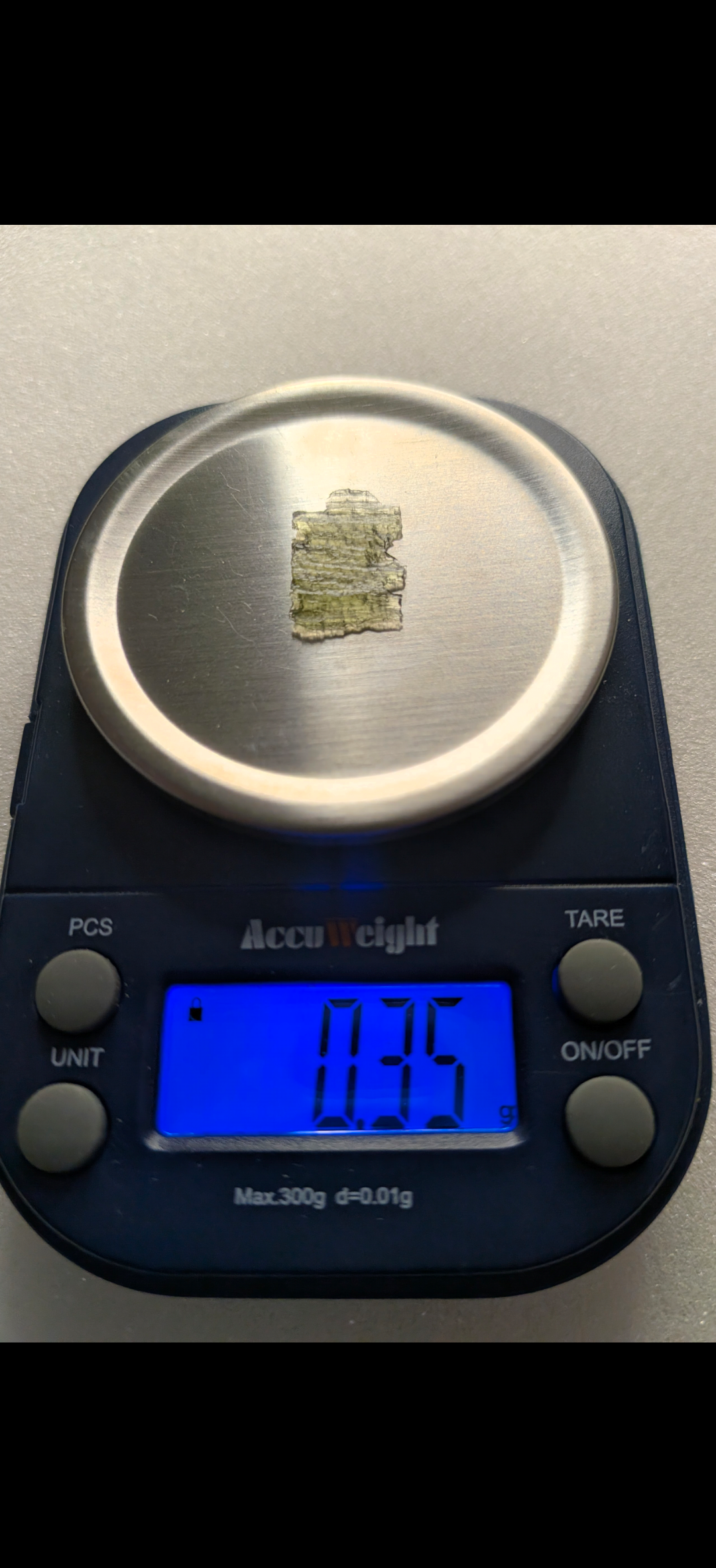 Small Moldavite From Chlum #34 - 0.35g