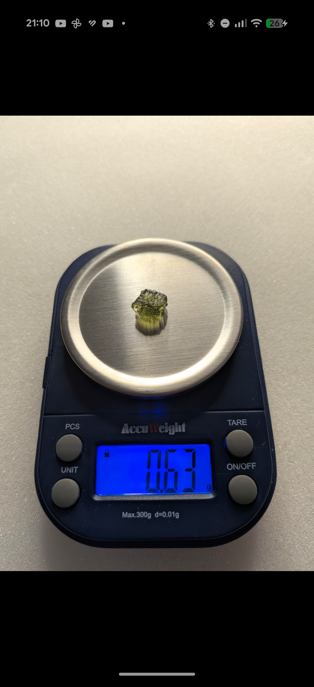 Small Moldavite From Locenice #41 - 0.63g
