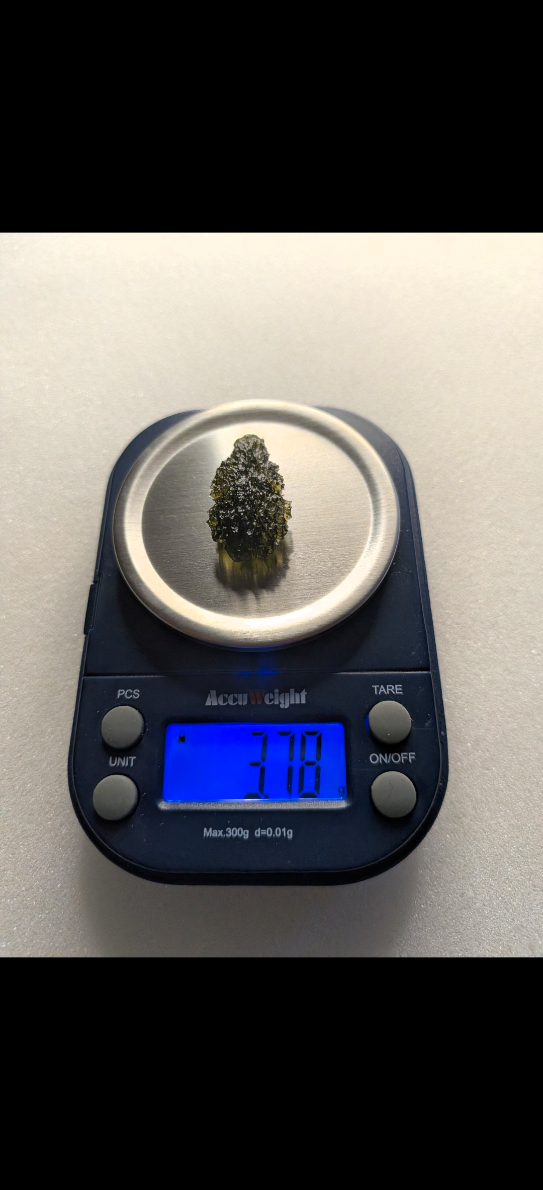 A+++ Grade Drop Shaped Moldavite From Nesmen Forest #15 - 3.78g