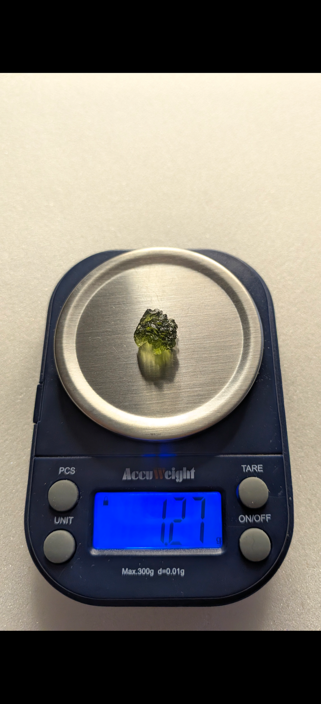 A+++ Grade Small Ball Shaped Moldavite From Besednice #18 - 1.26g