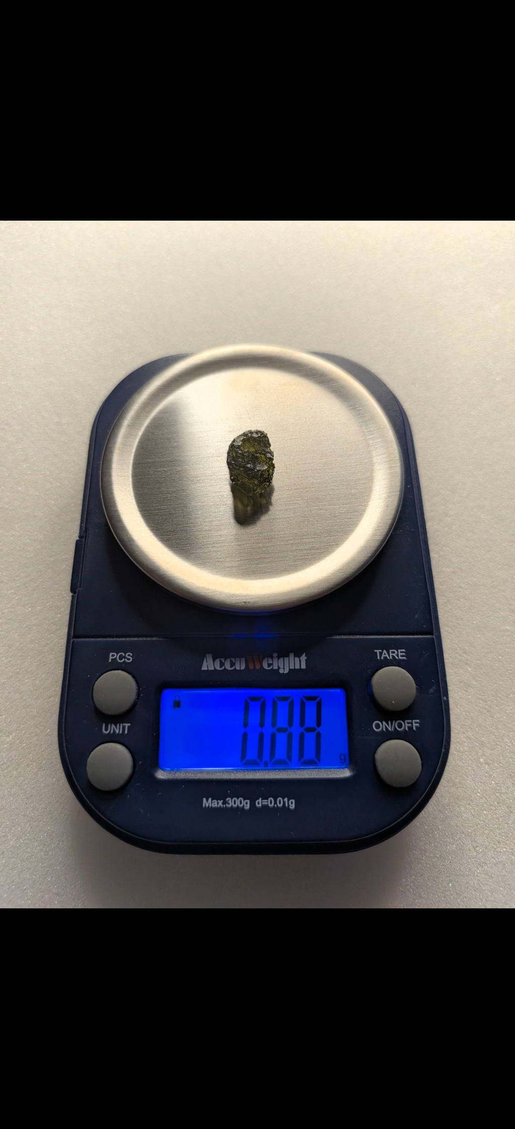A++ Grade Small Ball Shaped Moldavite From Chlum #19 - 0.88g