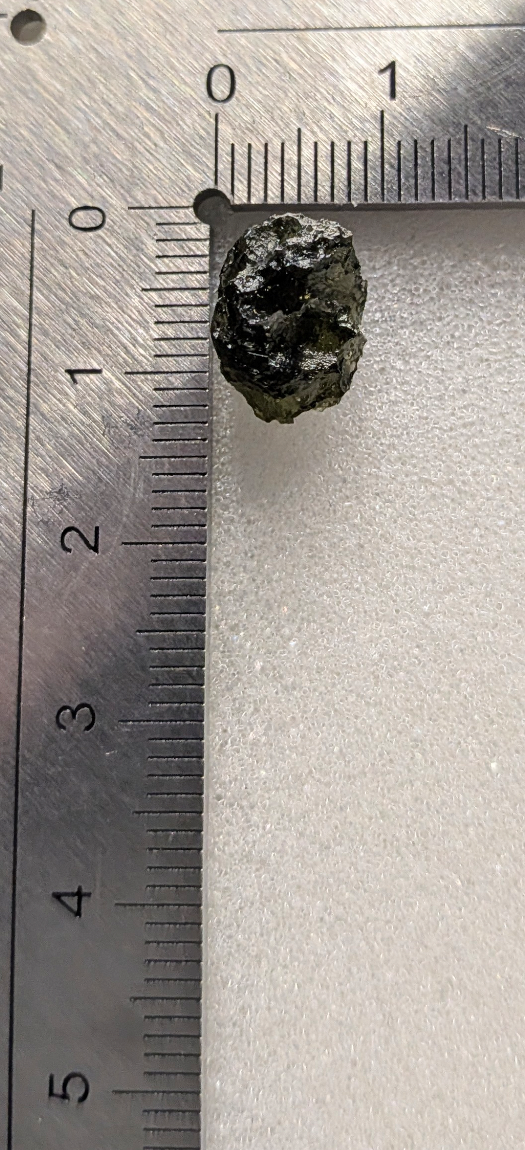 A++ Grade Small Ball Shaped Moldavite From Chlum #19 - 0.88g