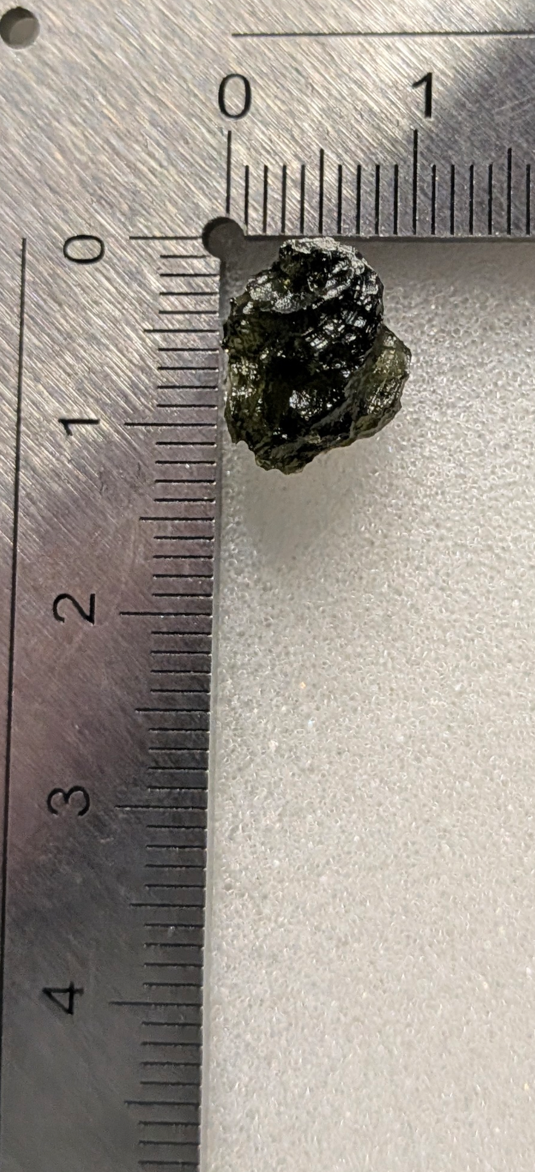 A++ Grade Small Ball Shaped Moldavite From Chlum #19 - 0.88g