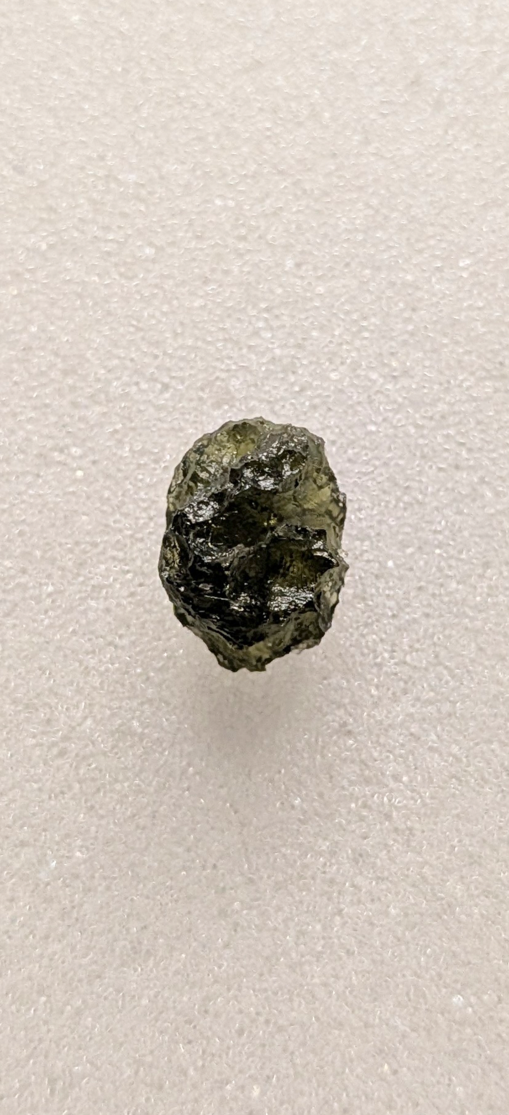 A++ Grade Small Ball Shaped Moldavite From Chlum #19 - 0.88g