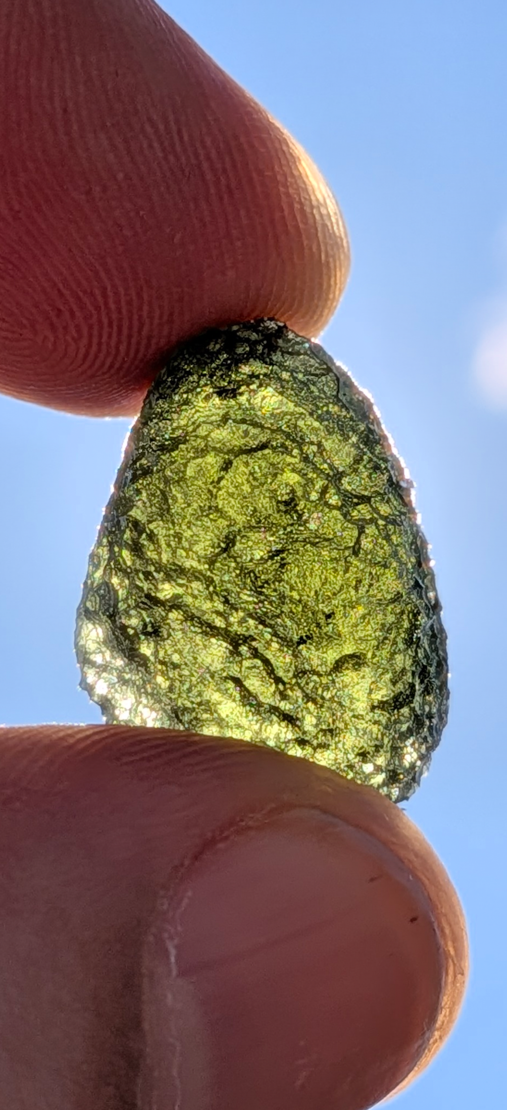 A+++ Grade Egg-Shaped Moldavite From Chlum #21 - 4.22g