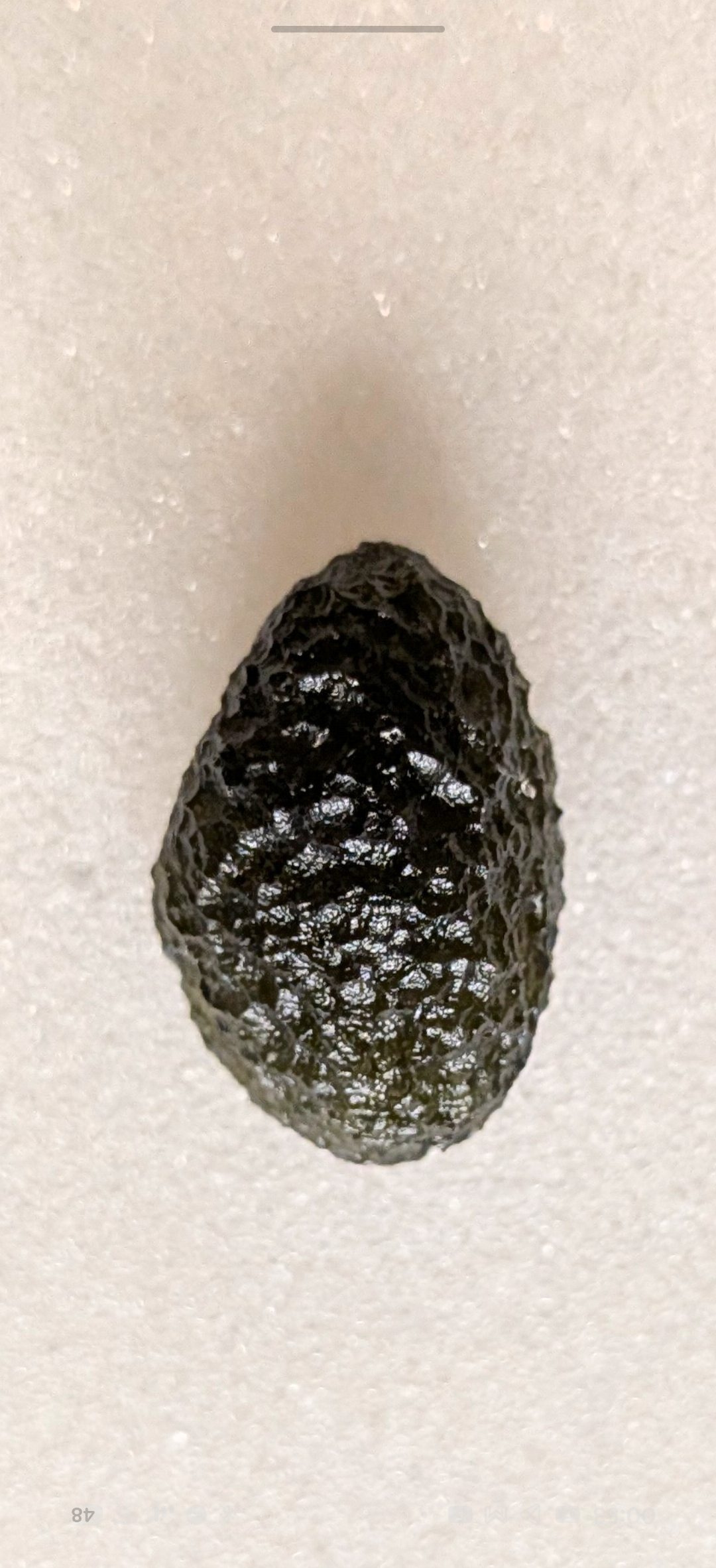 A+++ Grade Egg-Shaped Moldavite From Chlum #21 - 4.22g