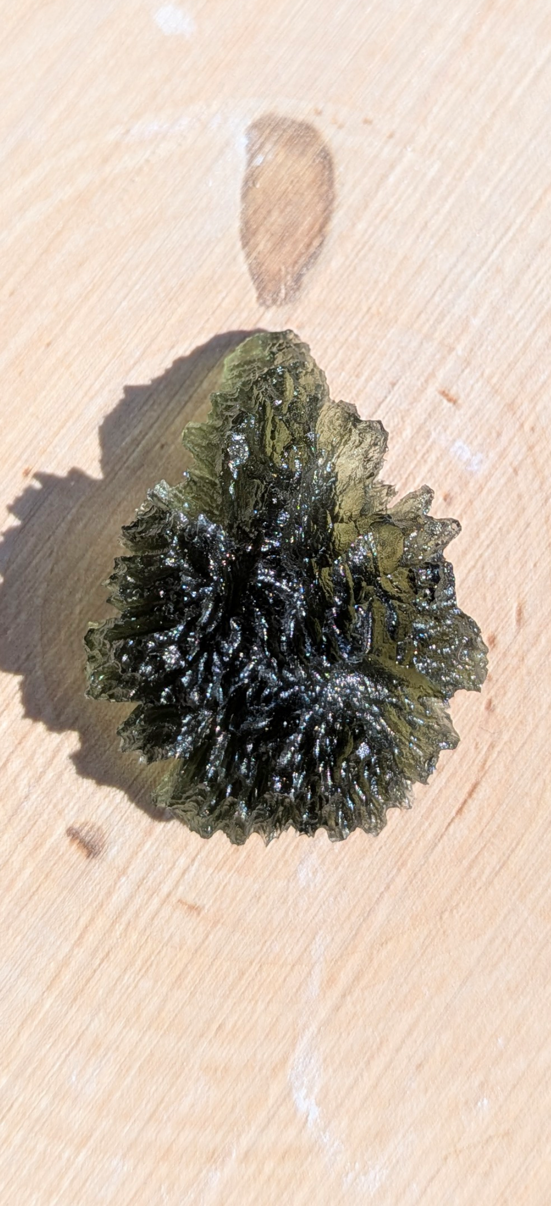 A+++ Grade Hedgehog Drop Shaped Moldavite From Nesmen Forest #3 - 5.15g