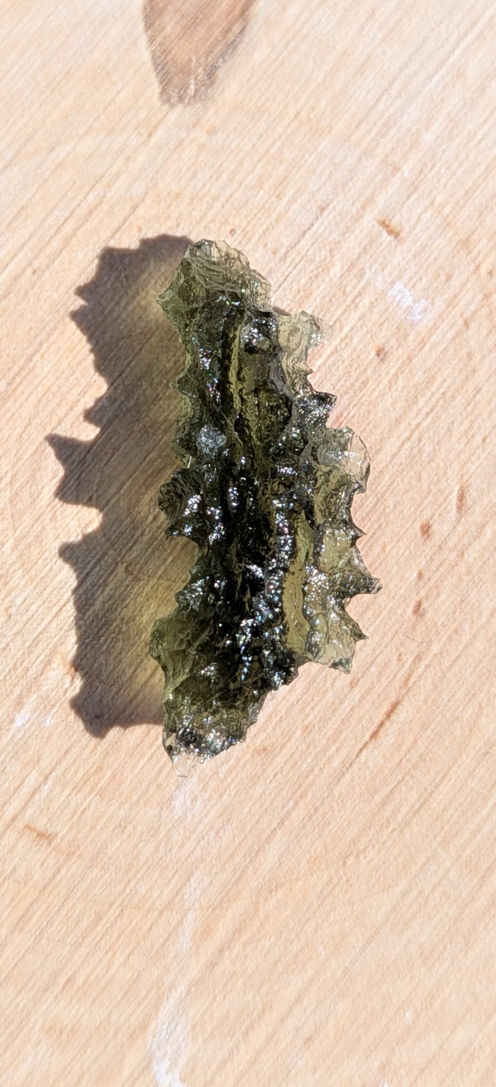 A++ Grade Hedgehog Moldavite From Besednice - Jezkovna #4 - 1.22g