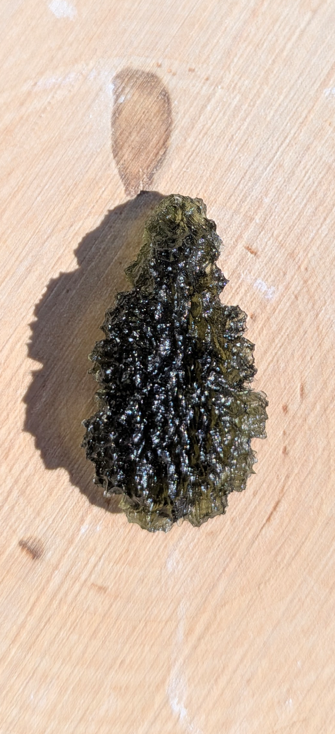 A+++ Grade Drop Shaped Moldavite From Nesmen Forest #15 - 3.78g