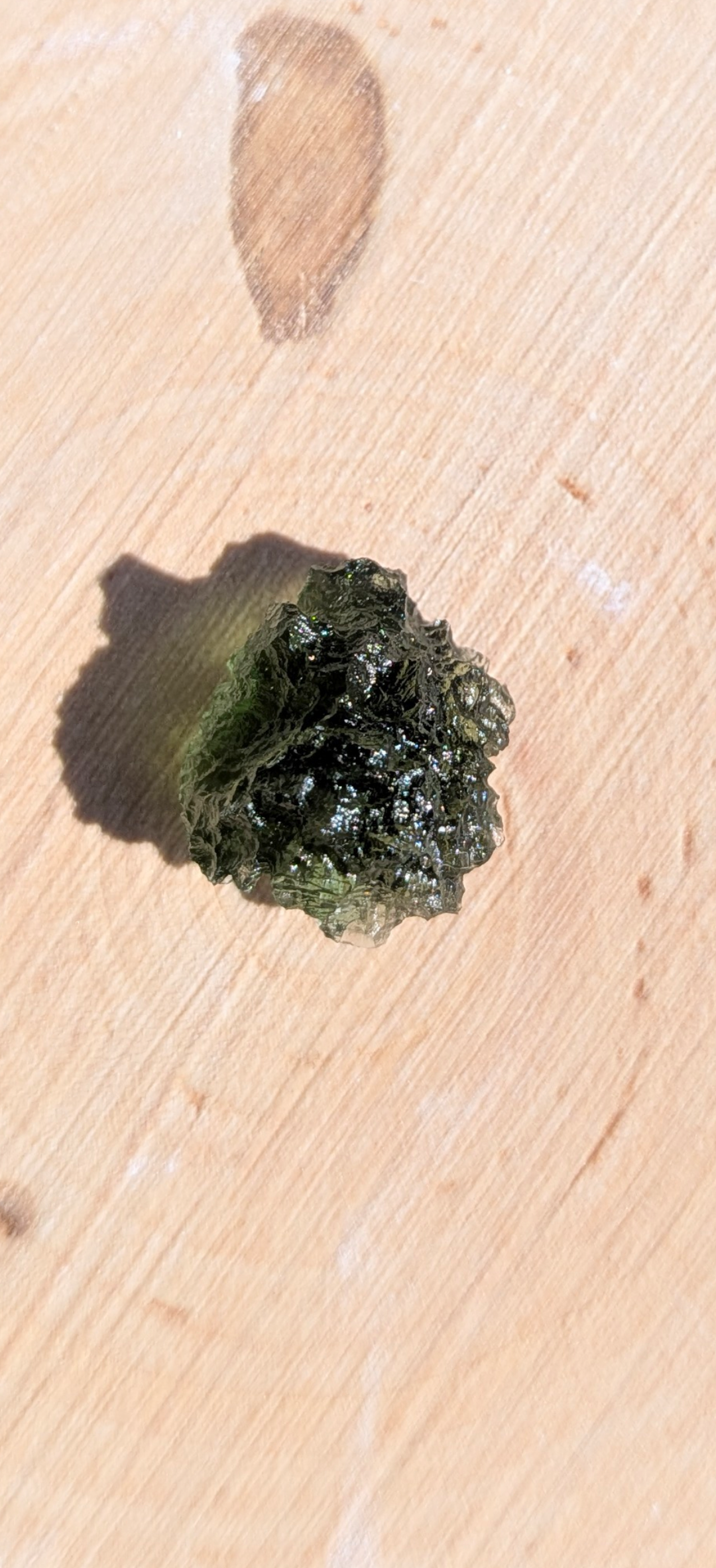A+++ Grade Small Ball Shaped Moldavite From Besednice #18 - 1.26g