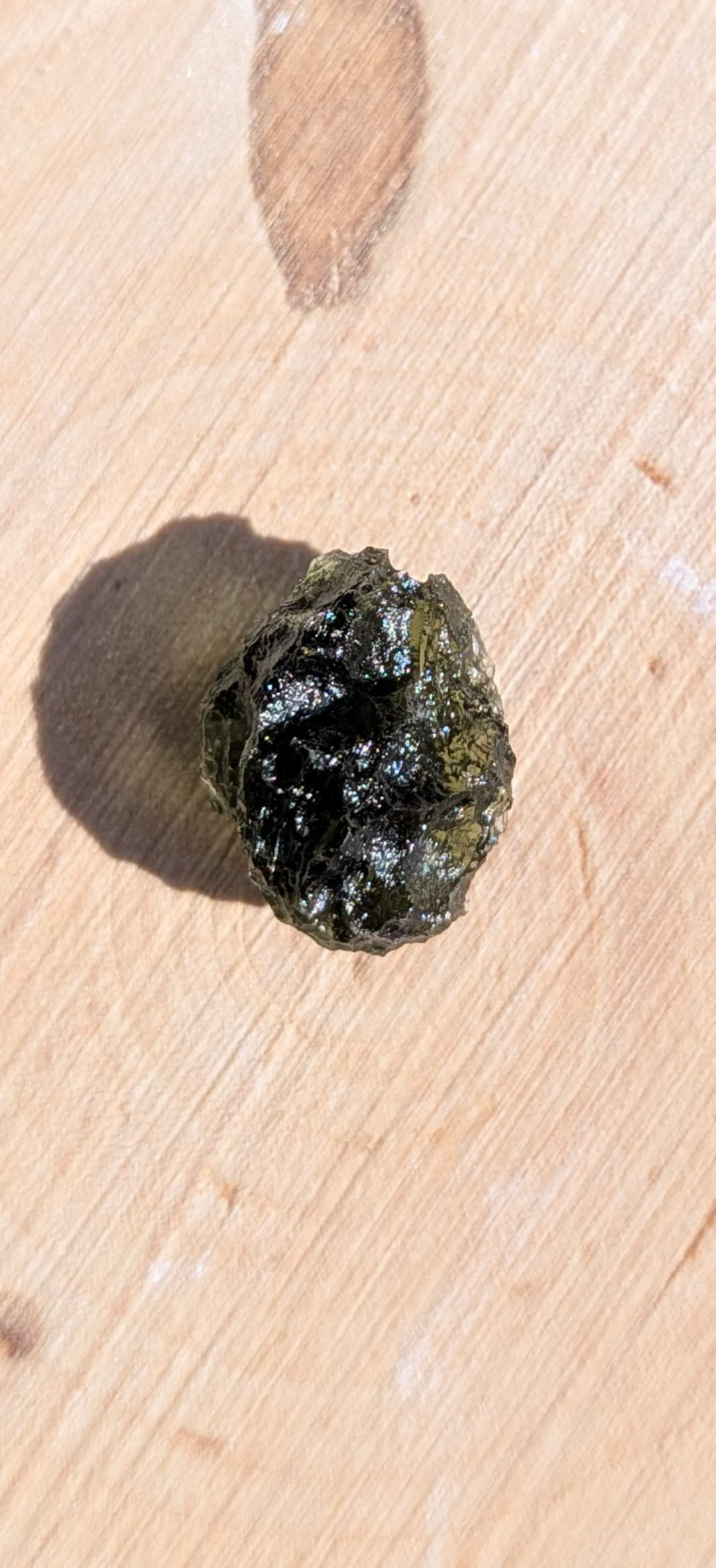 A++ Grade Small Ball Shaped Moldavite From Chlum #19 - 0.88g