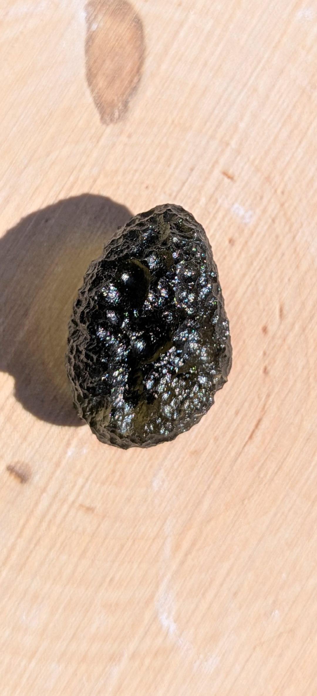 A+++ Grade Egg-Shaped Moldavite From Chlum #21 - 4.22g