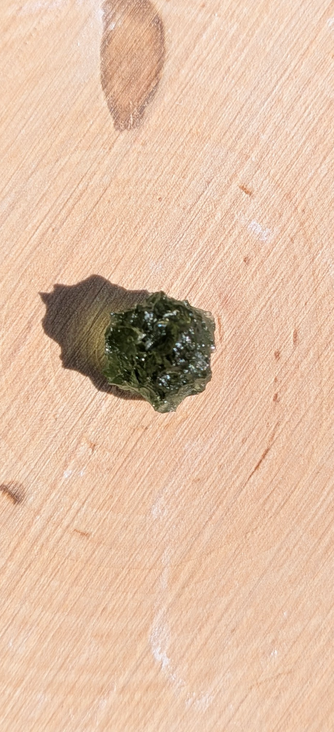 A++ Grade Small Ball Shaped Moldavite From Maly Chlum #21 - 0.79g (Copy)