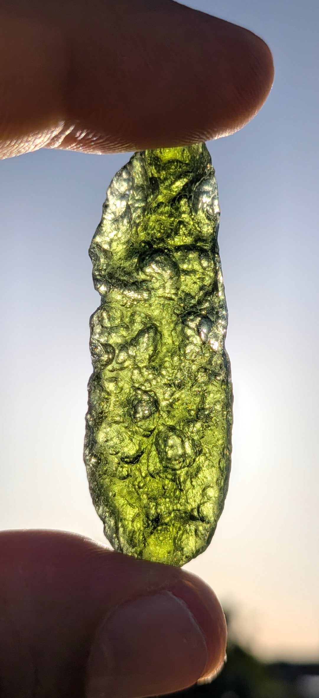 A+++ Grade Angel Chime Moldavite From Chlum #30 - 8.36g