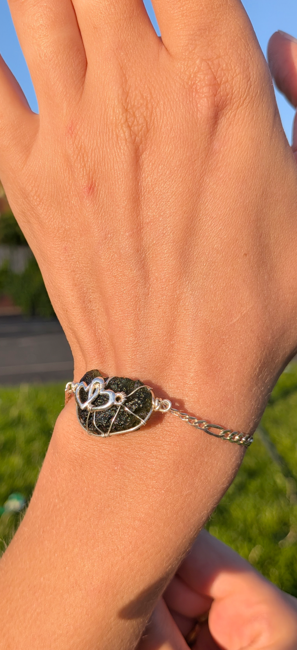 Hearts Bracelet, Italian 925 Silver, Nesmen 3,76g #44