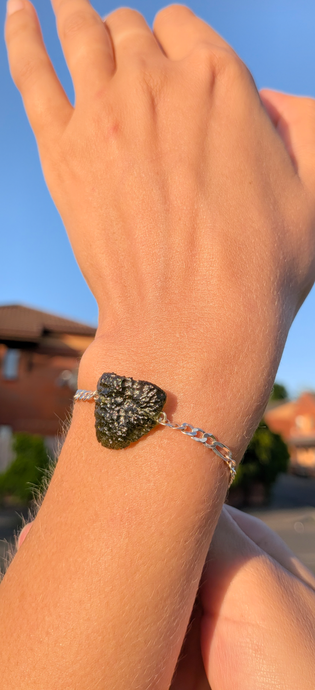 Freeform Bracelet, Italian 925 Silver, Nesmen 3,15g #45