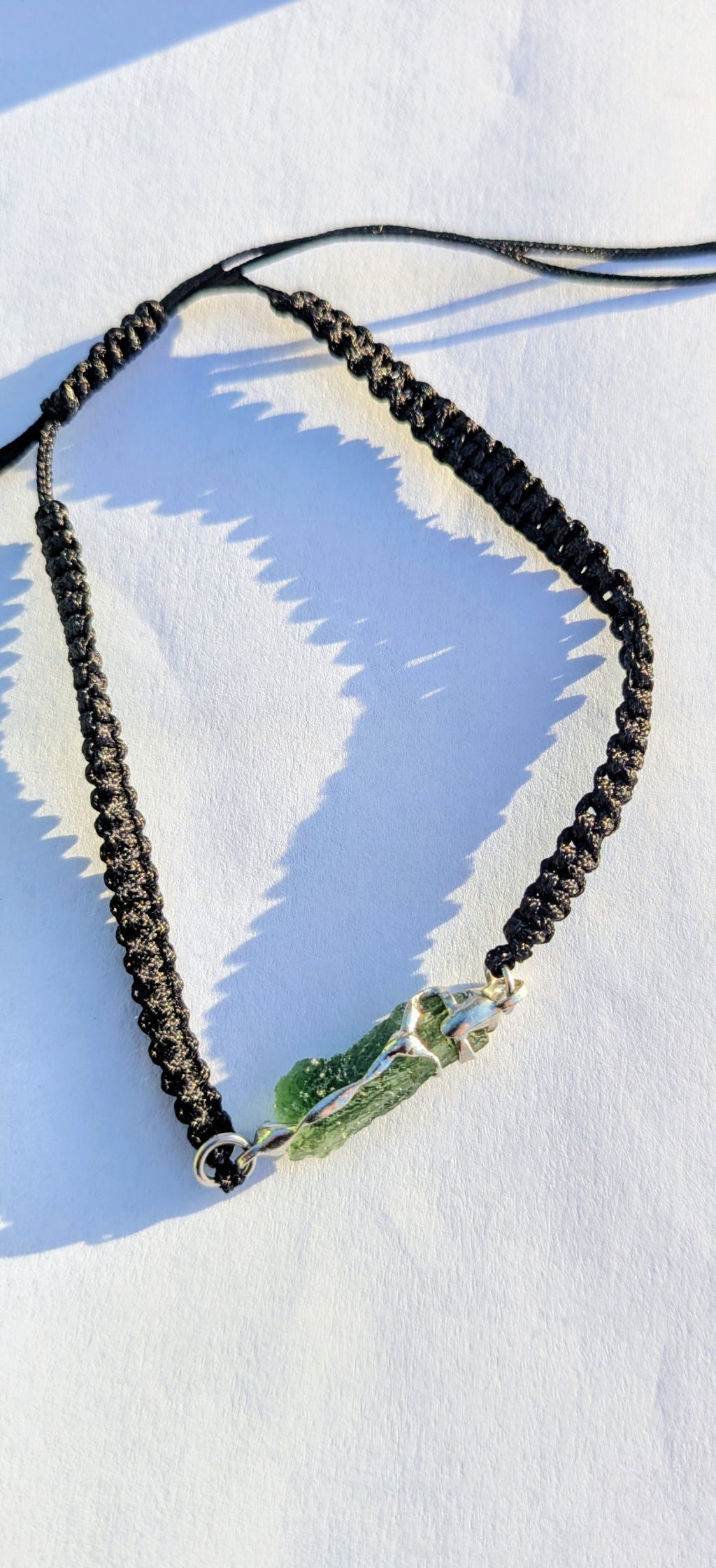 Fabric Bracelet With A Moldavite From Jakule 0,7g #49 (Copy)