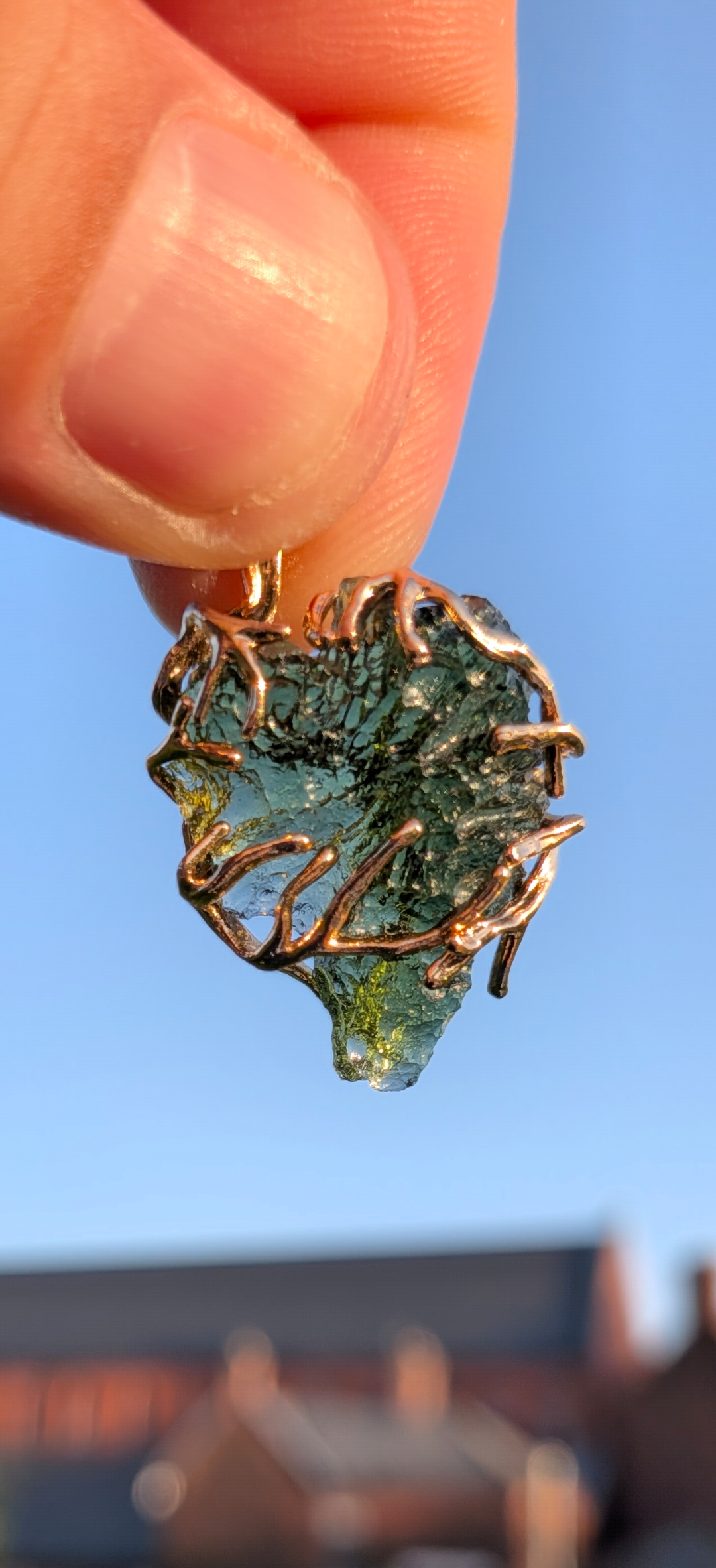Gold Plated Surgical Steel Pendant 2,35g #66