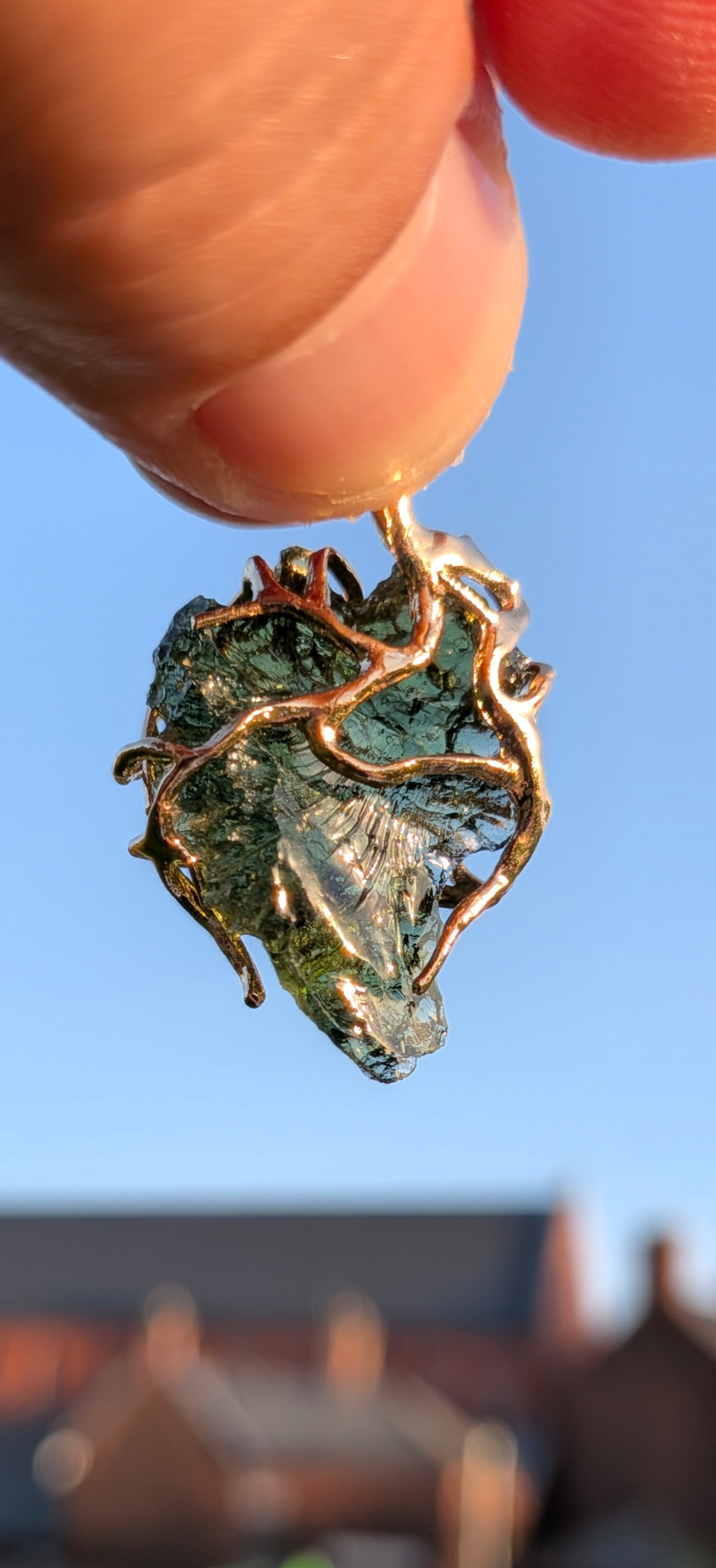 Gold Plated Surgical Steel Pendant 2,35g #66
