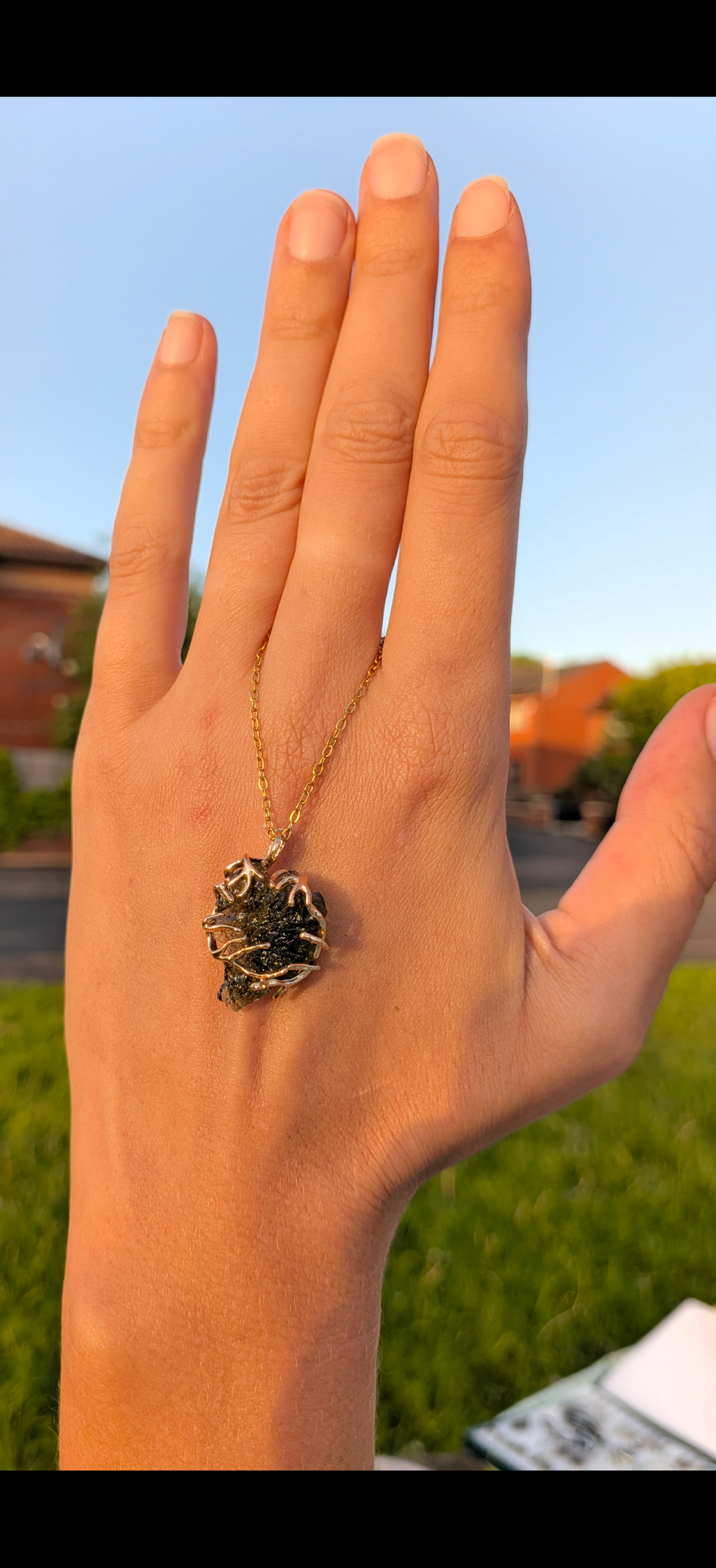 Gold Plated Surgical Steel Pendant 2,35g #66