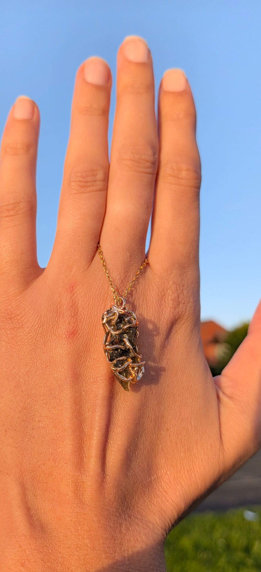 Gold Plated Surgical Steel Pendant 1,38g #69