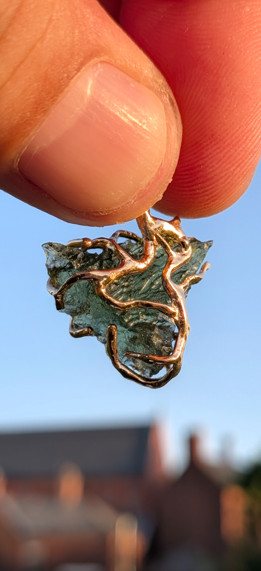 Gold Plated Surgical Steel Pendant 1,63g #70