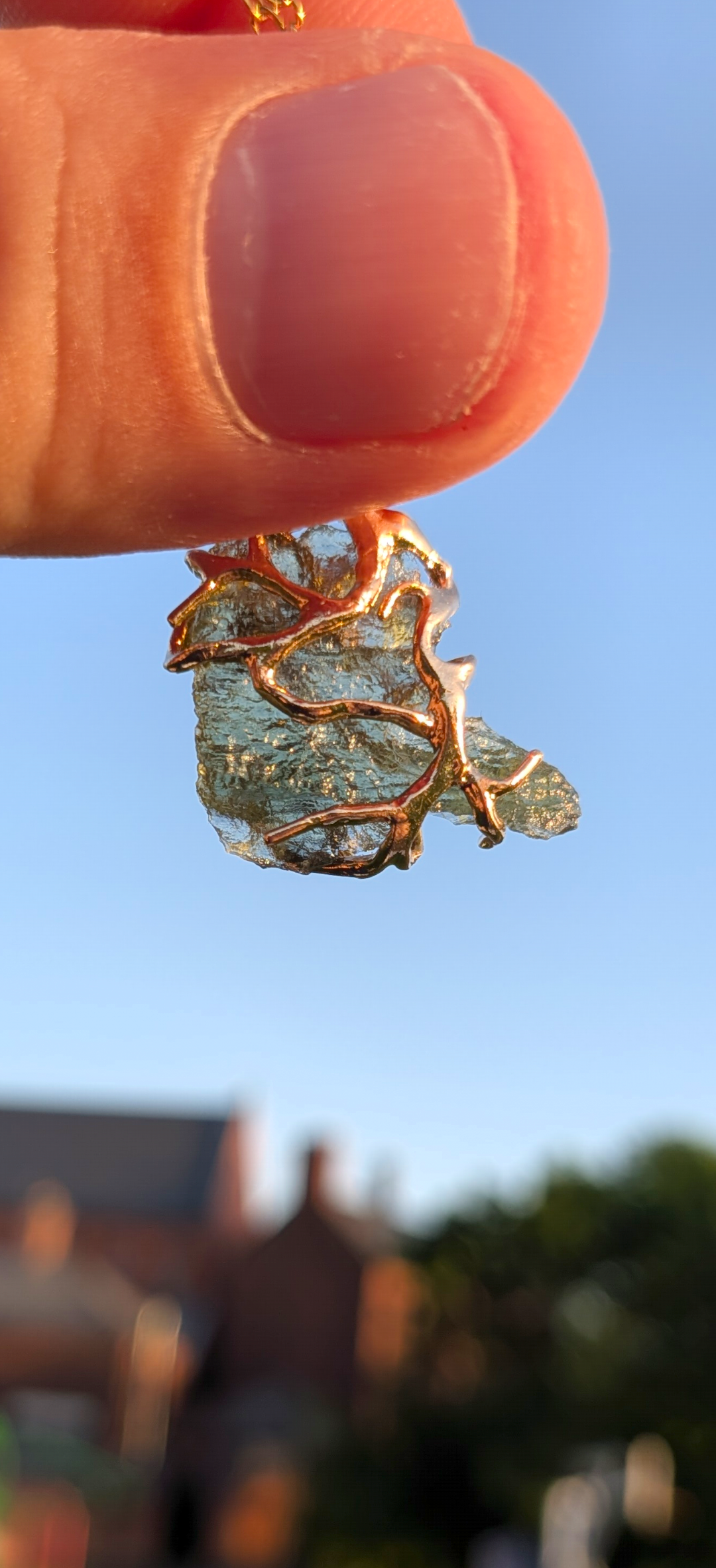 Gold Plated Surgical Steel Pendant 1,08g #72