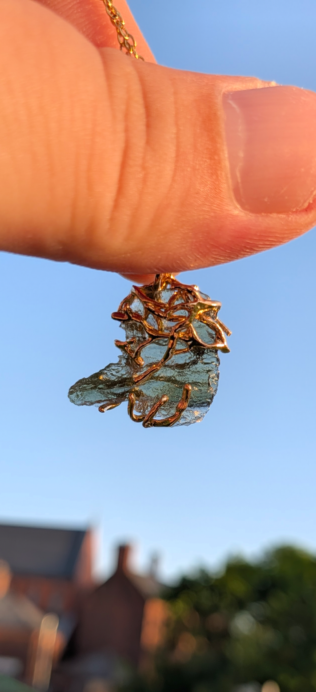 Gold Plated Surgical Steel Pendant 1,08g #72