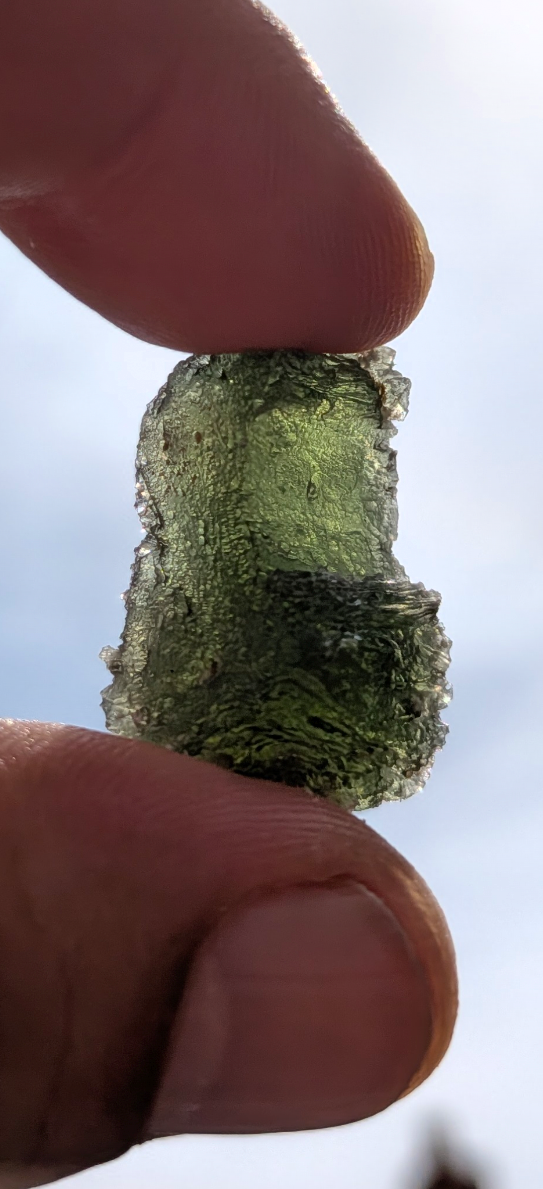A++ Grade Frosty Moldavite From Bartochov #46- 6,8g