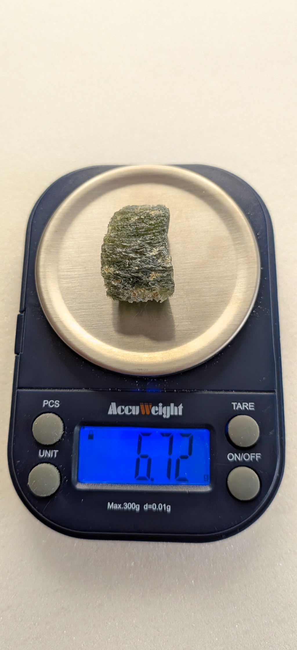 A++ Grade Frosty Moldavite From Bartochov #46- 6,8g