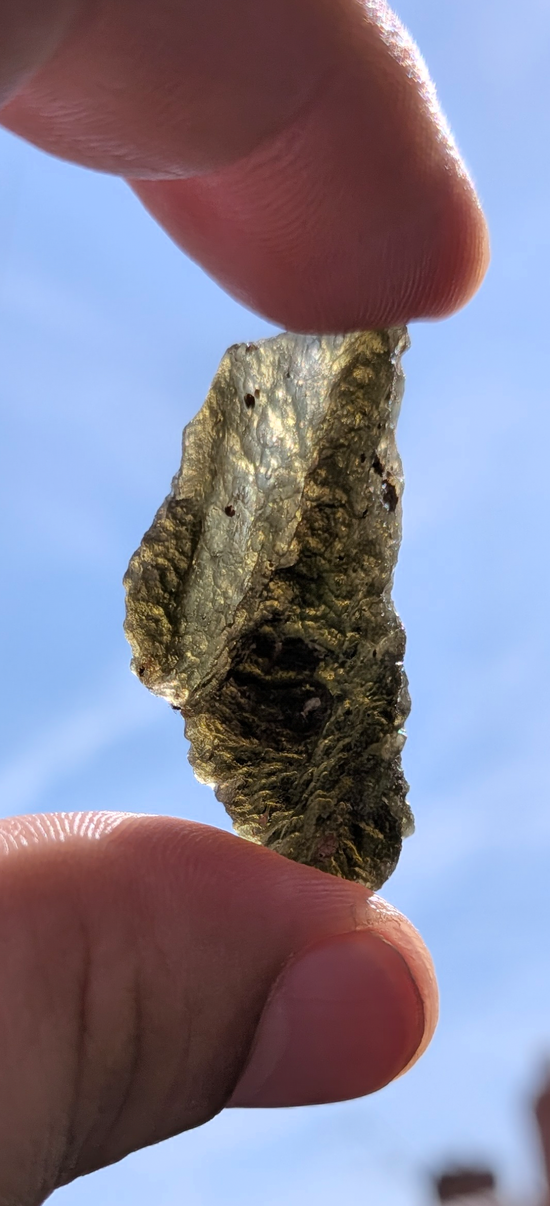 A++ Grade Moldavite From Nesmen - Louka #60 - 4.97g