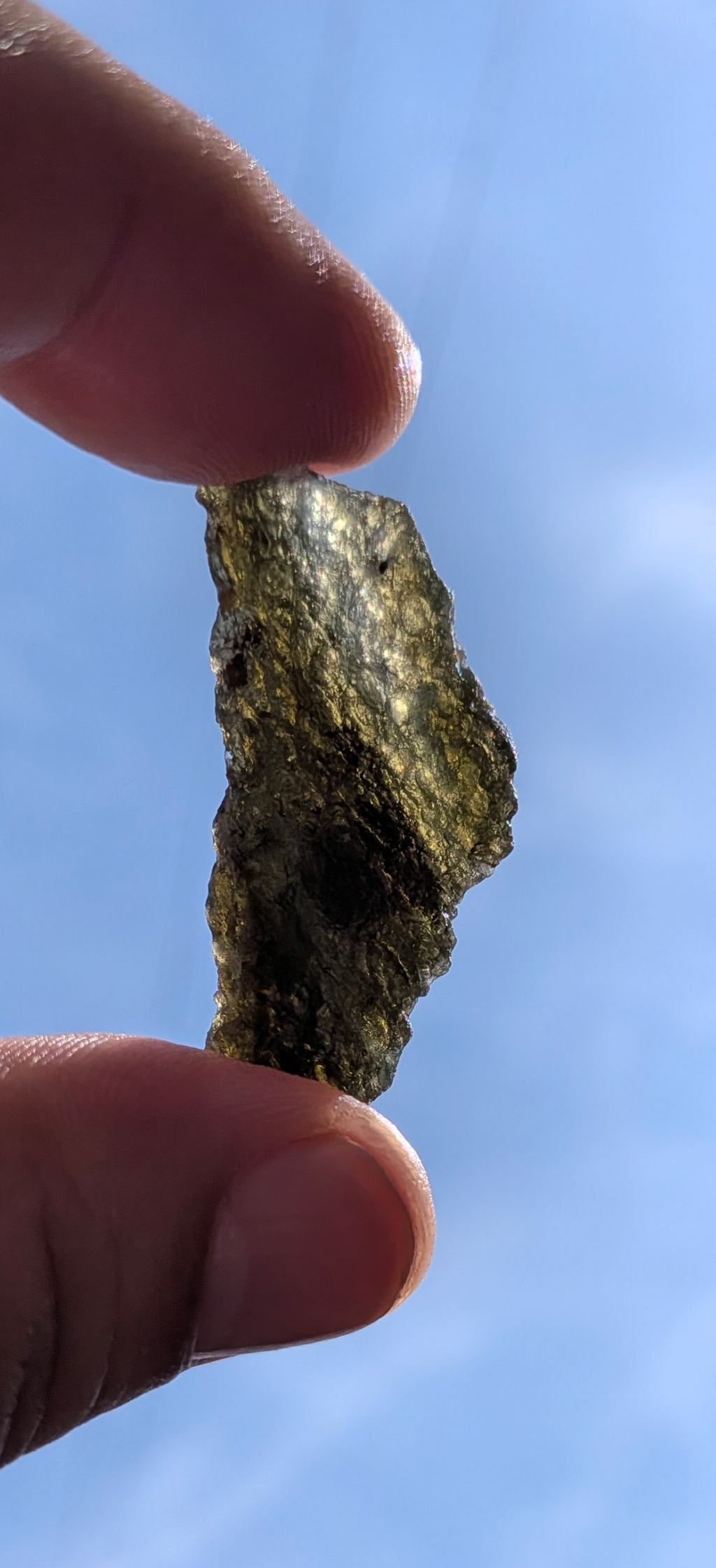 A++ Grade Moldavite From Nesmen - Louka #60 - 4.97g