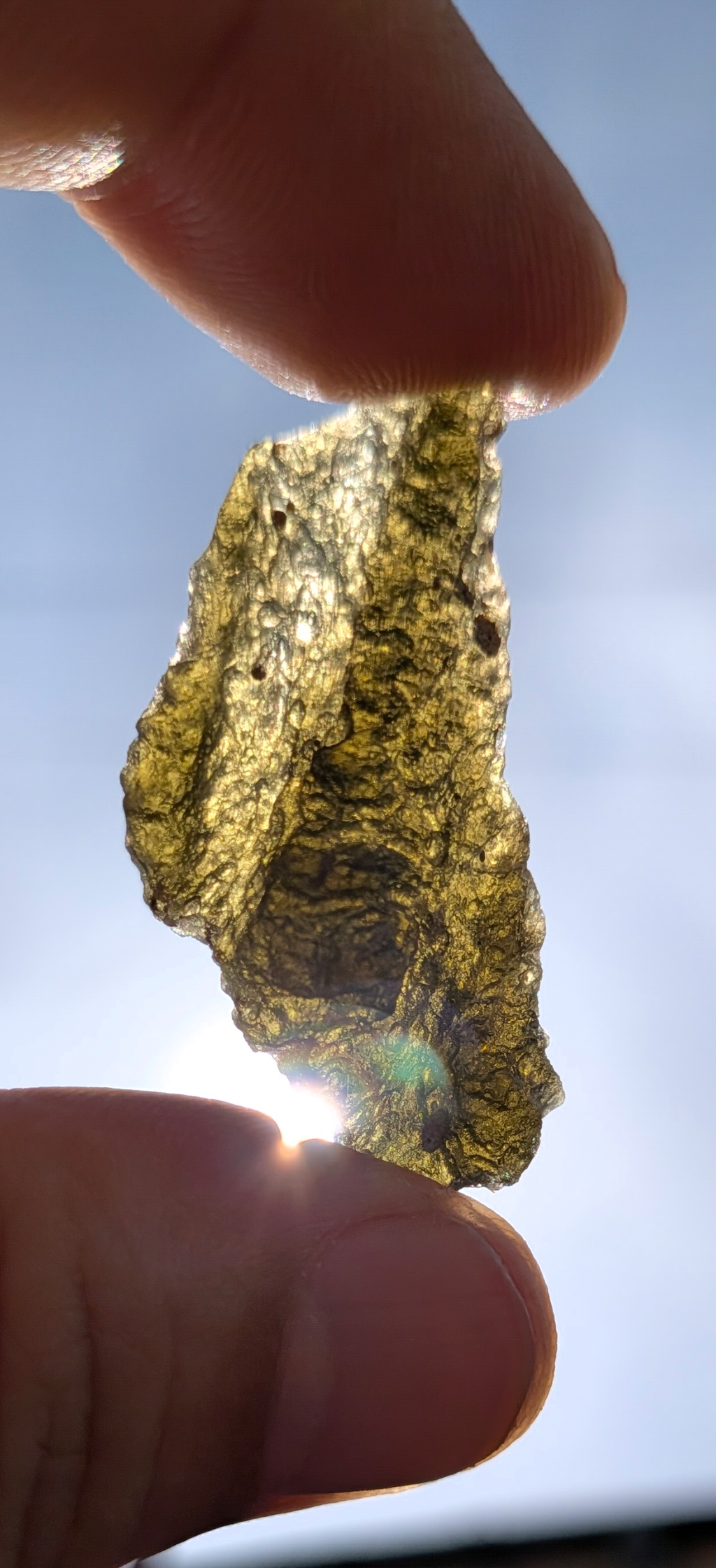 A++ Grade Moldavite From Nesmen - Louka #60 - 4.97g