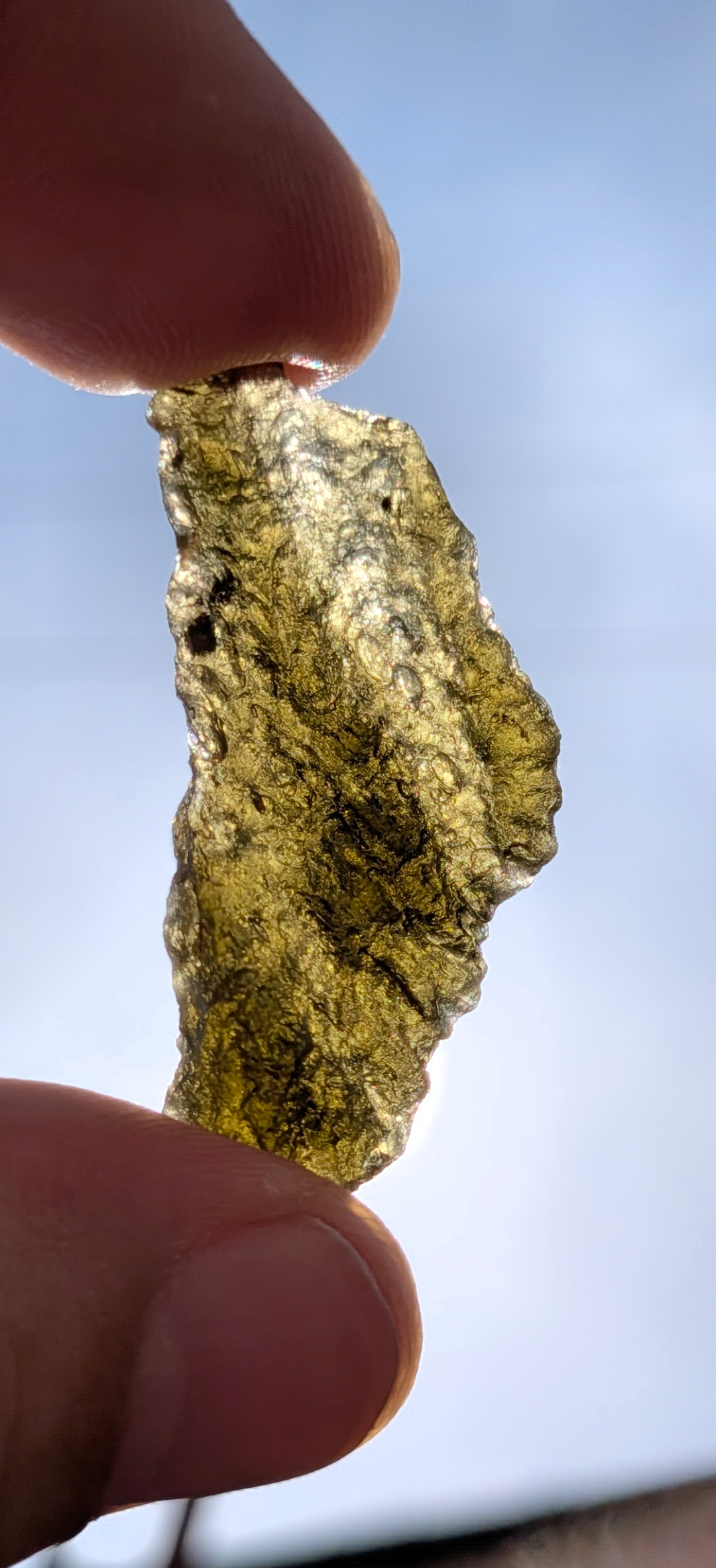 A++ Grade Moldavite From Nesmen - Louka #60 - 4.97g