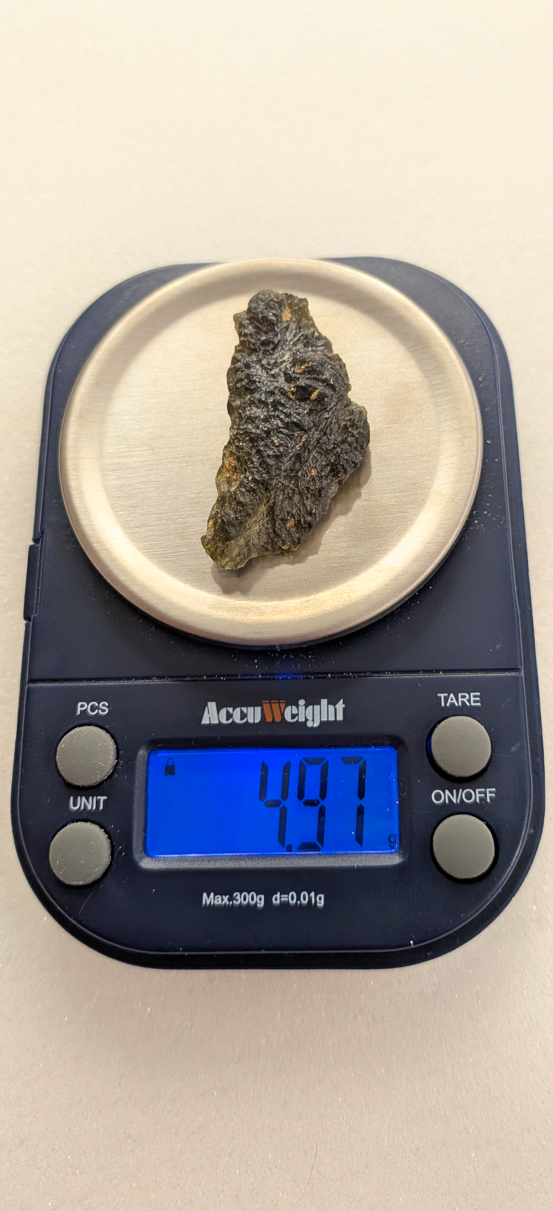 A++ Grade Moldavite From Nesmen - Louka #60 - 4.97g