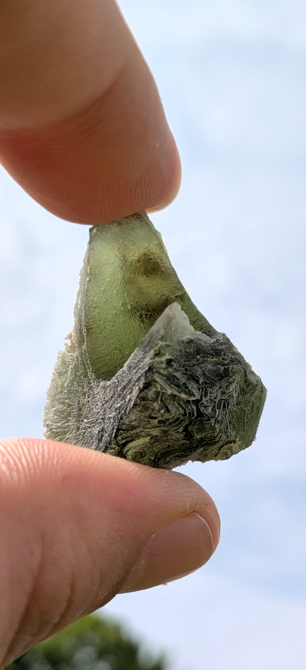 A+++ Grade Frosty Moldavite From Bartochov #80- 13,39g