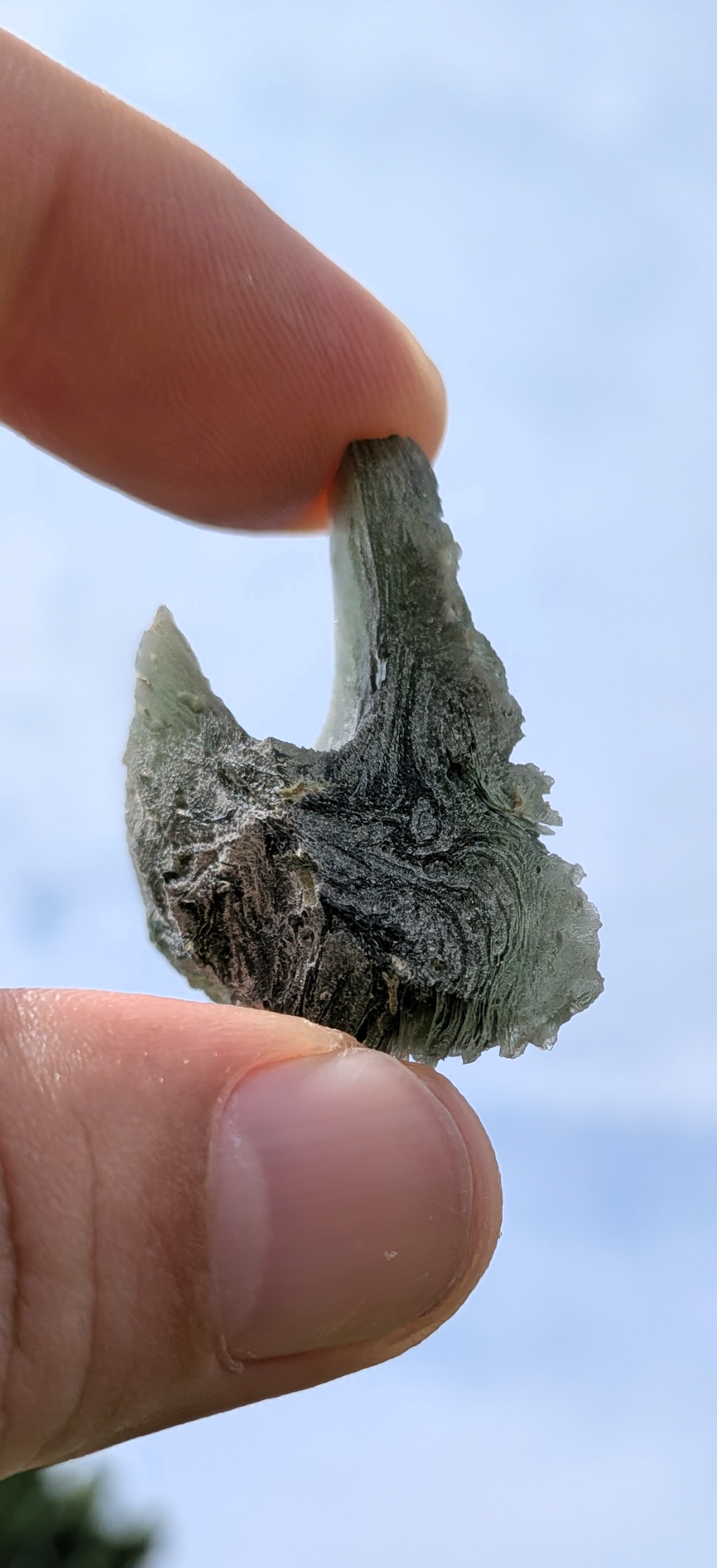 A+++ Grade Frosty Moldavite From Bartochov #80- 13,39g