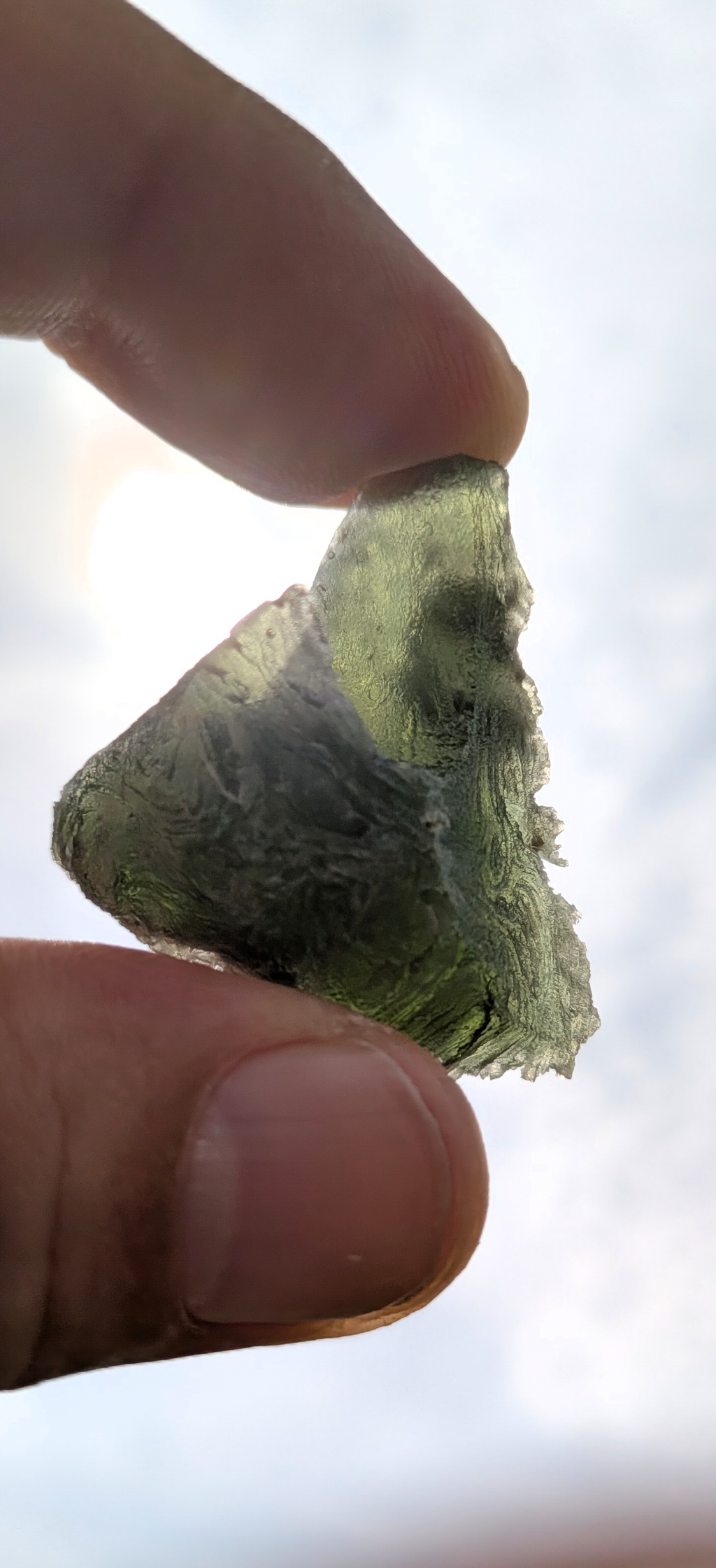 A+++ Grade Frosty Moldavite From Bartochov #80- 13,39g