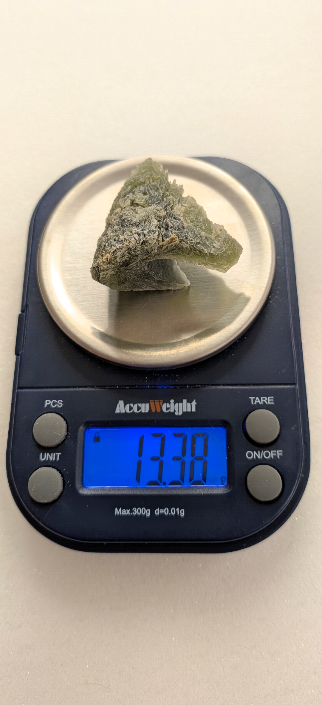 A+++ Grade Frosty Moldavite From Bartochov #80- 13,39g